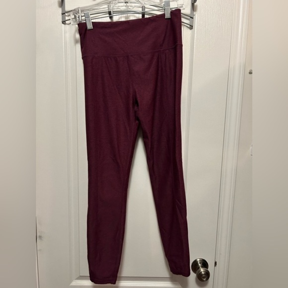 Varley burgundy Compression Leggings women’s Small athletic EUC - Picture 1 of 12